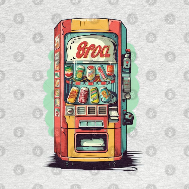 Cartoon Vending Machine Retro style by Sara-Design2